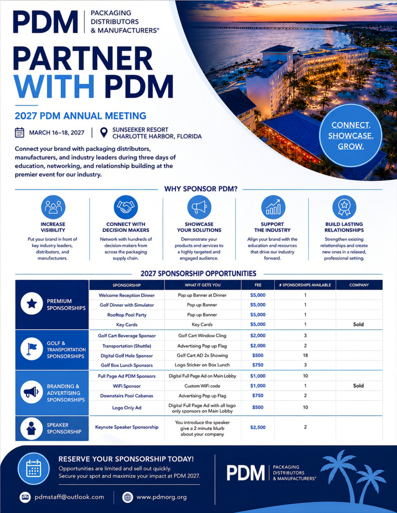 PDM 2027 Sponsorships